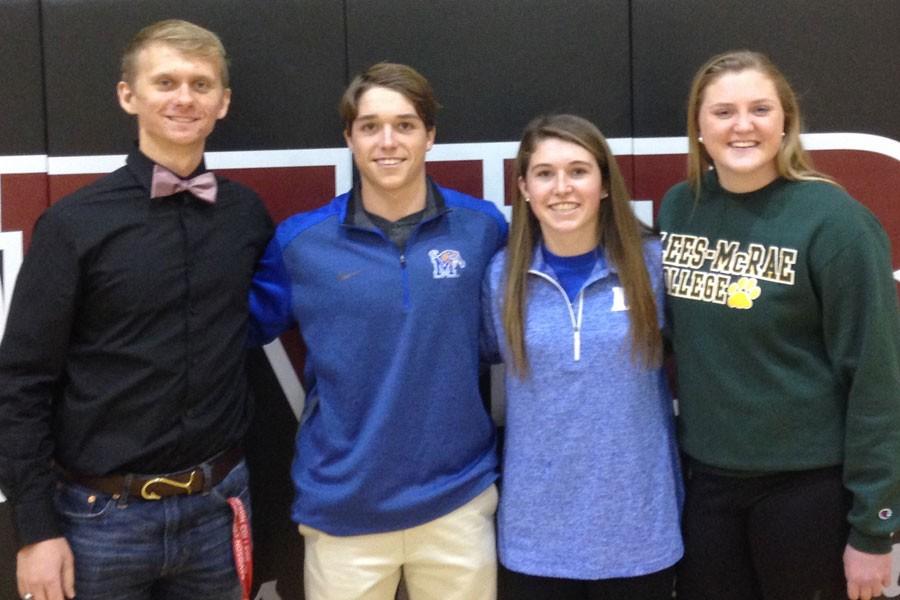 WHS athletes share their enthusiasm after the Spring signing event.