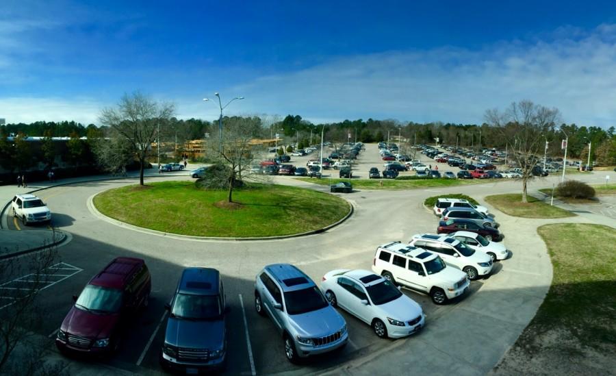 The Wakefield parking lot fills up and students return to the school for second semester.