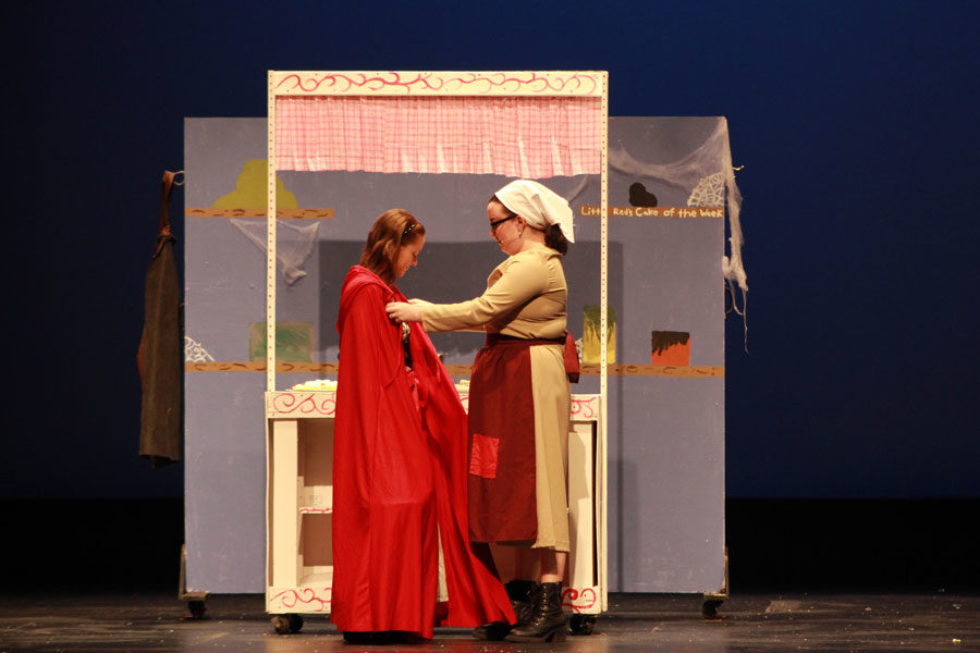 Jazmine Warner and Elese Corson perform in Litte Red Riding Hood.