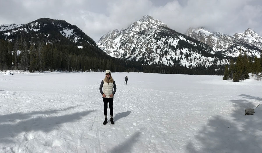 Melissa Schug spends her spring break at the mountain ranges of Utah.