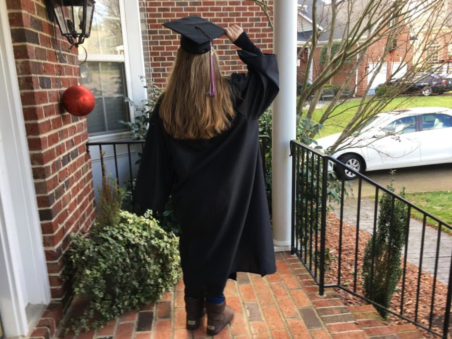 Mid-year graduates get to wear the cap and gown during the holiday season.