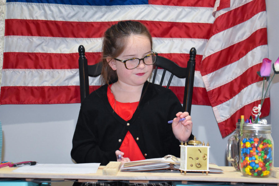 Seven year old Bella Hoover pretends to be President, her dream might not be far out of reach.