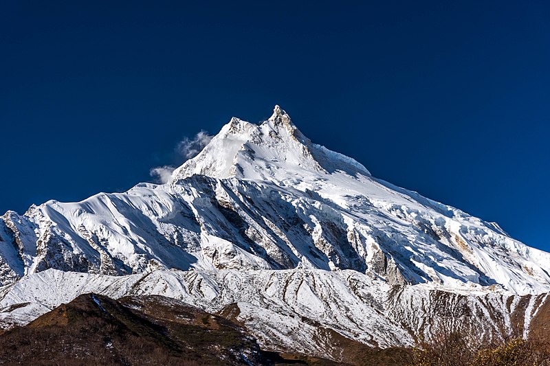 Rustam Nabiev climbs Mount Manaslu, the eighth tallest mountain in the world.