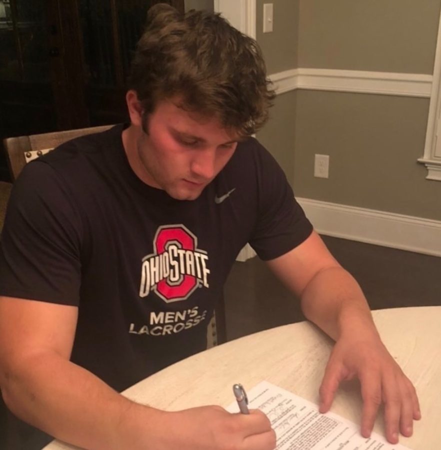 Senior, Coleman Kraske, commits to Ohio State University for Mens Lacrosse.