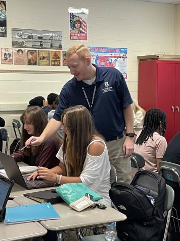 Atkinson has a reputation of providing his students with engaging history classes. Two classes he teaches this semester are AP Government and AP United States History.