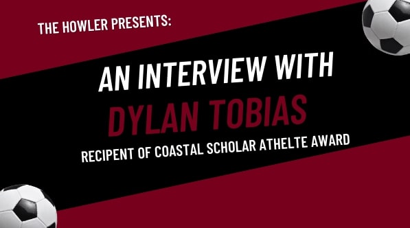 Dylan Tobias awarded Coastal Scholar Athlete