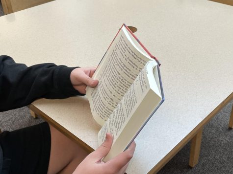 A student reads the challenged book, Harry Potter and The Order of Phoenix. The Harry Potter series as been challenged globally for inciting witchcraft and anit-family induendos. 