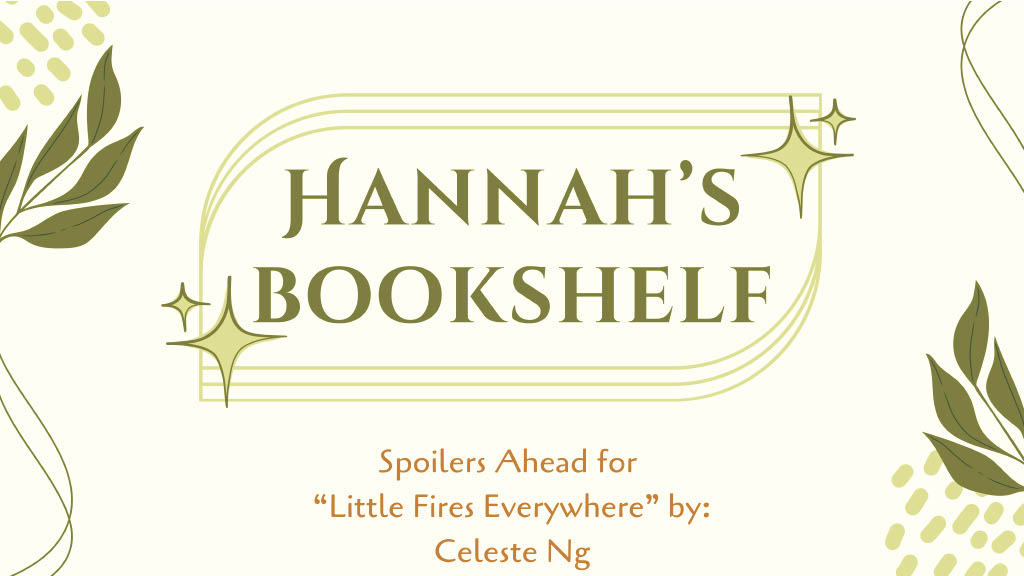 Hannahs Bookshelf: Little Fires Everywhere