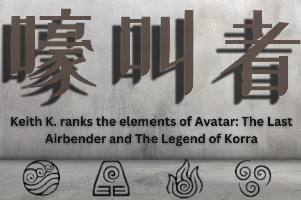 The Howlers very own Keith K. ranks the elements of ATLA and TLOK