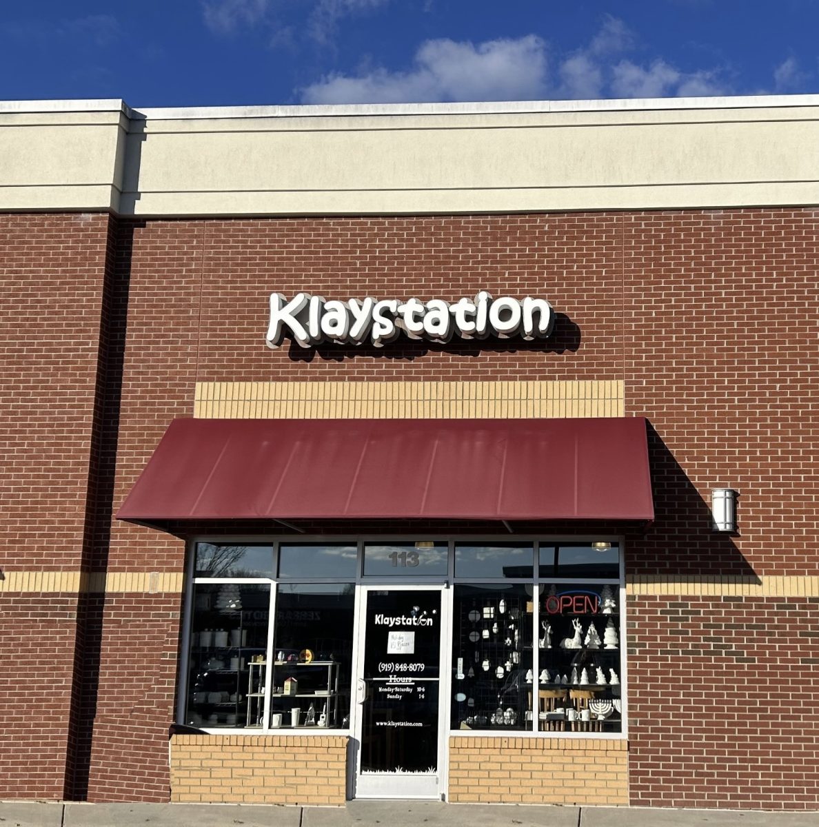 The exterior of Klaystation, your go-to location for to-the-point creativity. Klaystation offers a multitude of classes and is open all week for simple day activities. 