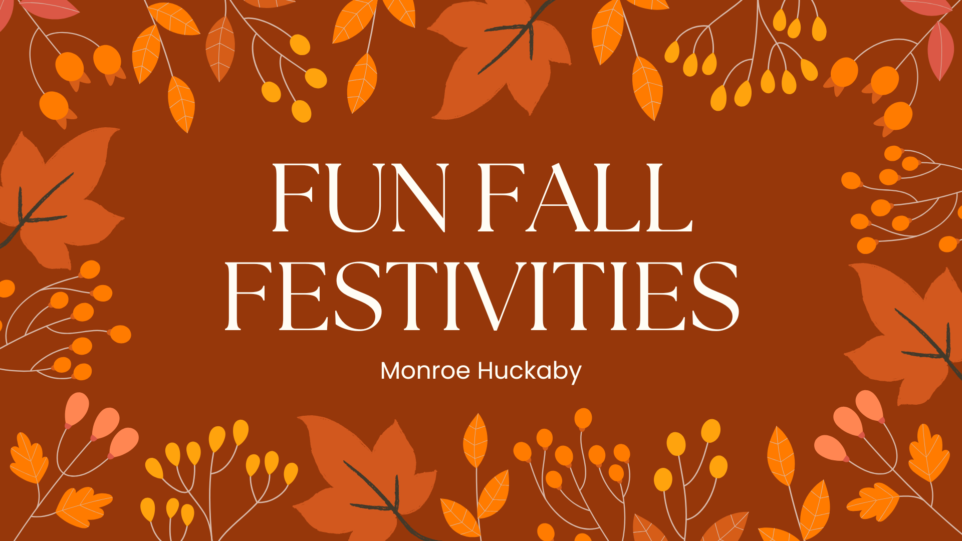 Fun fall activities