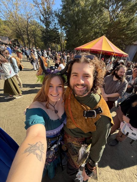 Emmett Kelly and his wife attend the Renaissance Fair in full regalia. (Photo courtesy of Emmett Kelly)