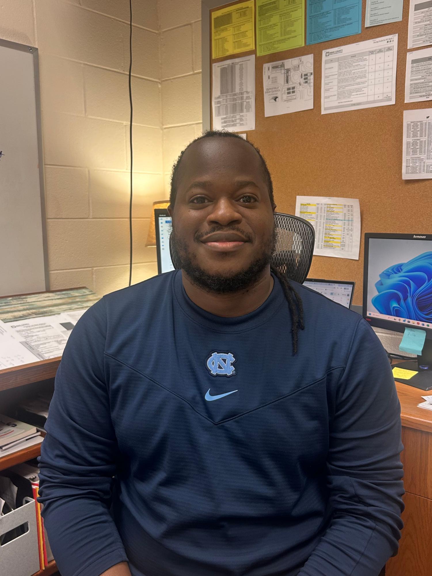 Jameil Floyd is an Assistant Principal at Wakefield High School. He uses his leadership position to promote student involvement on campus. 
