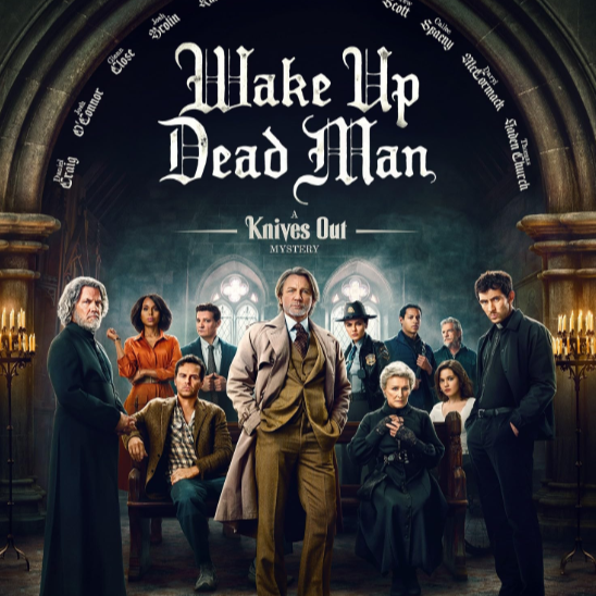 Wake Up Dead Man: A Knives Out Mystery is the third movie in the Knives Out film series. It follows a private detective through a murder in a small town church. (Photo courtesy of Netflix)